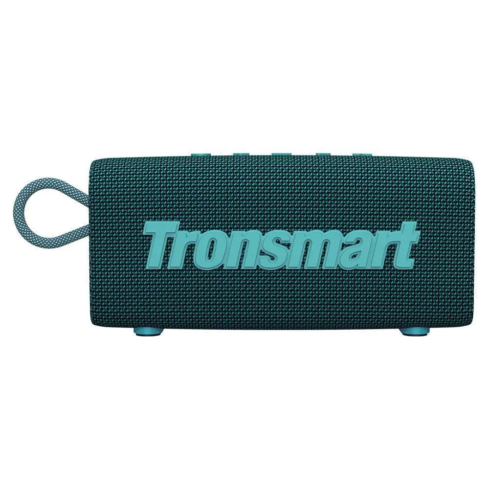 Portable waterproof Bluetooth speaker in multiple colour options on a outdoor surface.