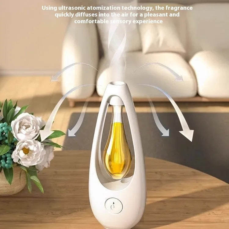 Ultrasonic aroma diffuser and mosquito repellent device with essential oil bottles