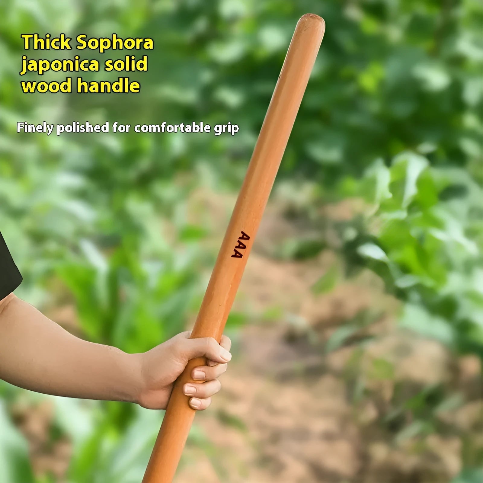 Locust wood axe handle replacement for forestry tools in multiple lengths