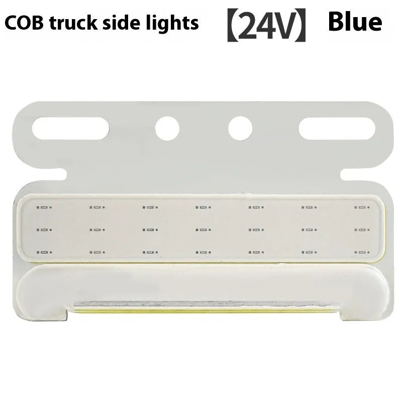 Waterproof aluminium alloy truck LED side marker light in red, yellow, green, blue, or white.