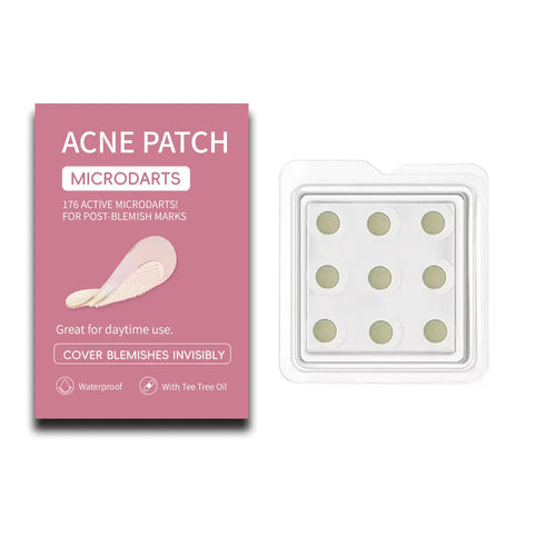 9-piece acne patch pack with individual blister packaging for pimple desalting and closed comedone treatment