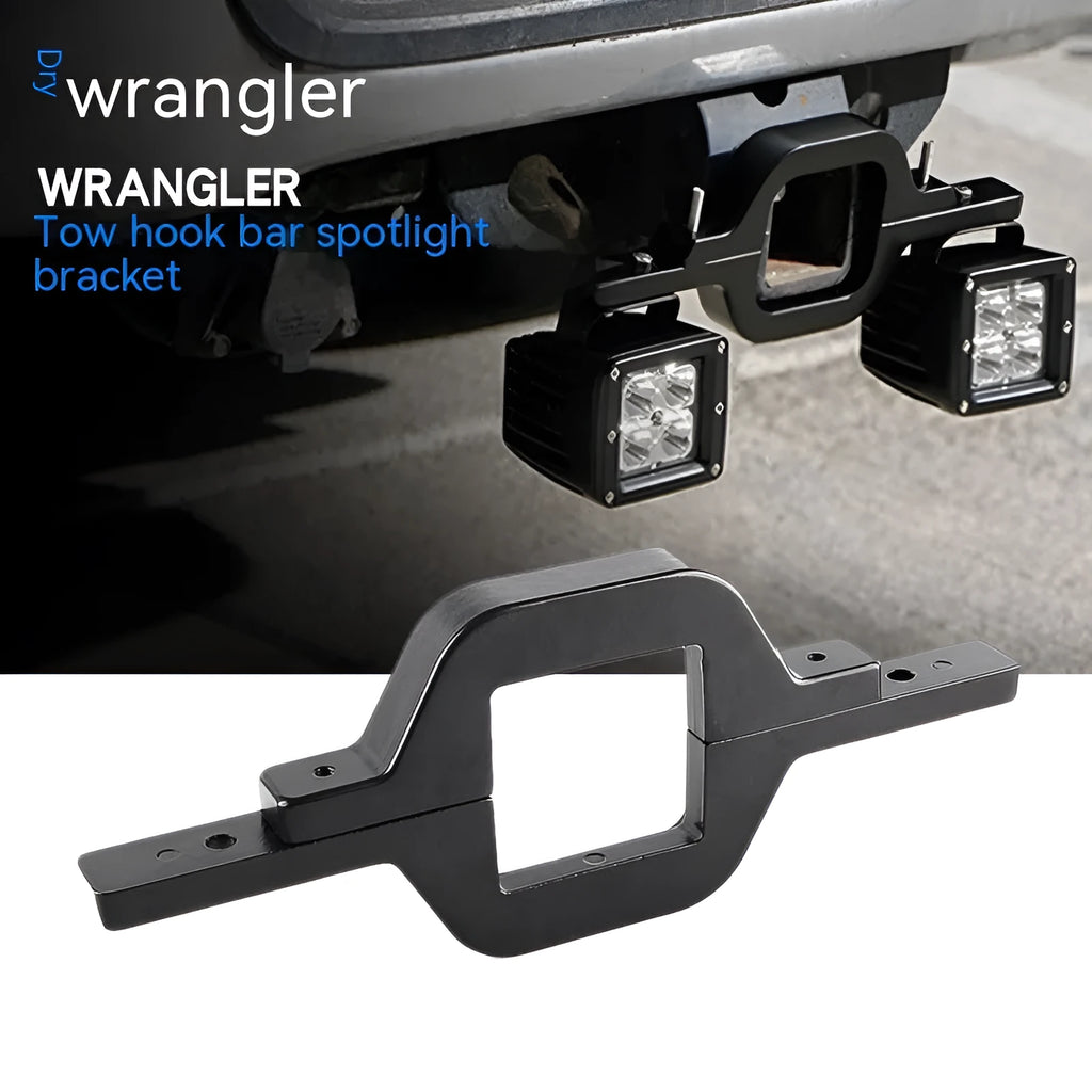 Black aluminium alloy LED reverse light bracket for Wrangler Jeep off-road vehicles