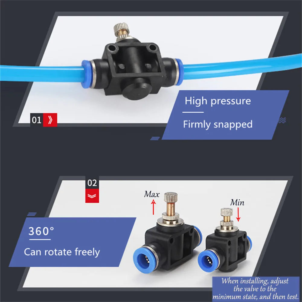 Turbo car decompress ornament kit showing rubber doll, pressure regulating valve, copper tubing, and installation clips