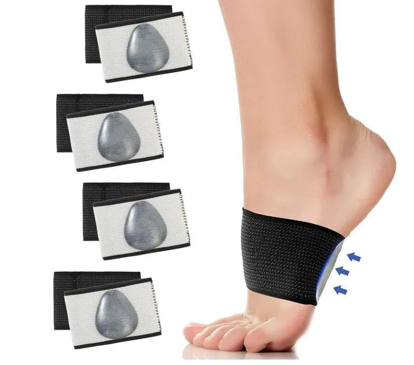 Elastic arch support foot bandage for flat feet in ordinary and heart styles