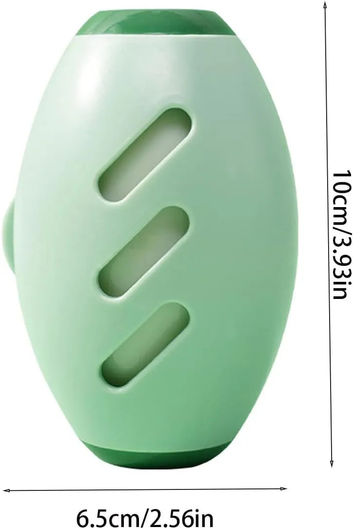 Green and white washable gel lint roller balls for pet hair removal on fabrics
