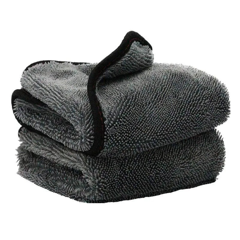 Grey 40cm by 40cm microfiber car wash towel for vehicle drying