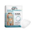 Four nano-microneedle patches for facial skincare with acetyl hexapeptide-8 and cinnamon extract.
