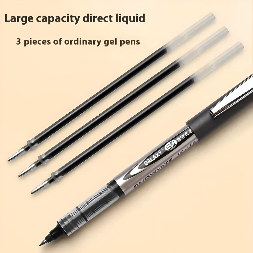 Box of 12 signature pens with 0.5mm tips and water-based quick-drying ink in multiple colour options