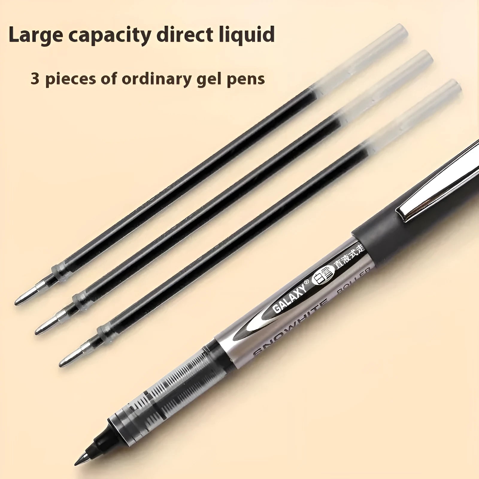 Box of 12 signature pens with 0.5mm tips and water-based quick-drying ink in multiple colour options