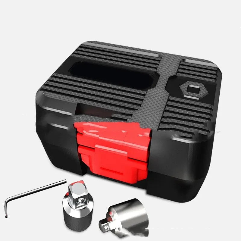 Digital torque meter with display screen, 1/2 inch square drive, and metal extension bar.