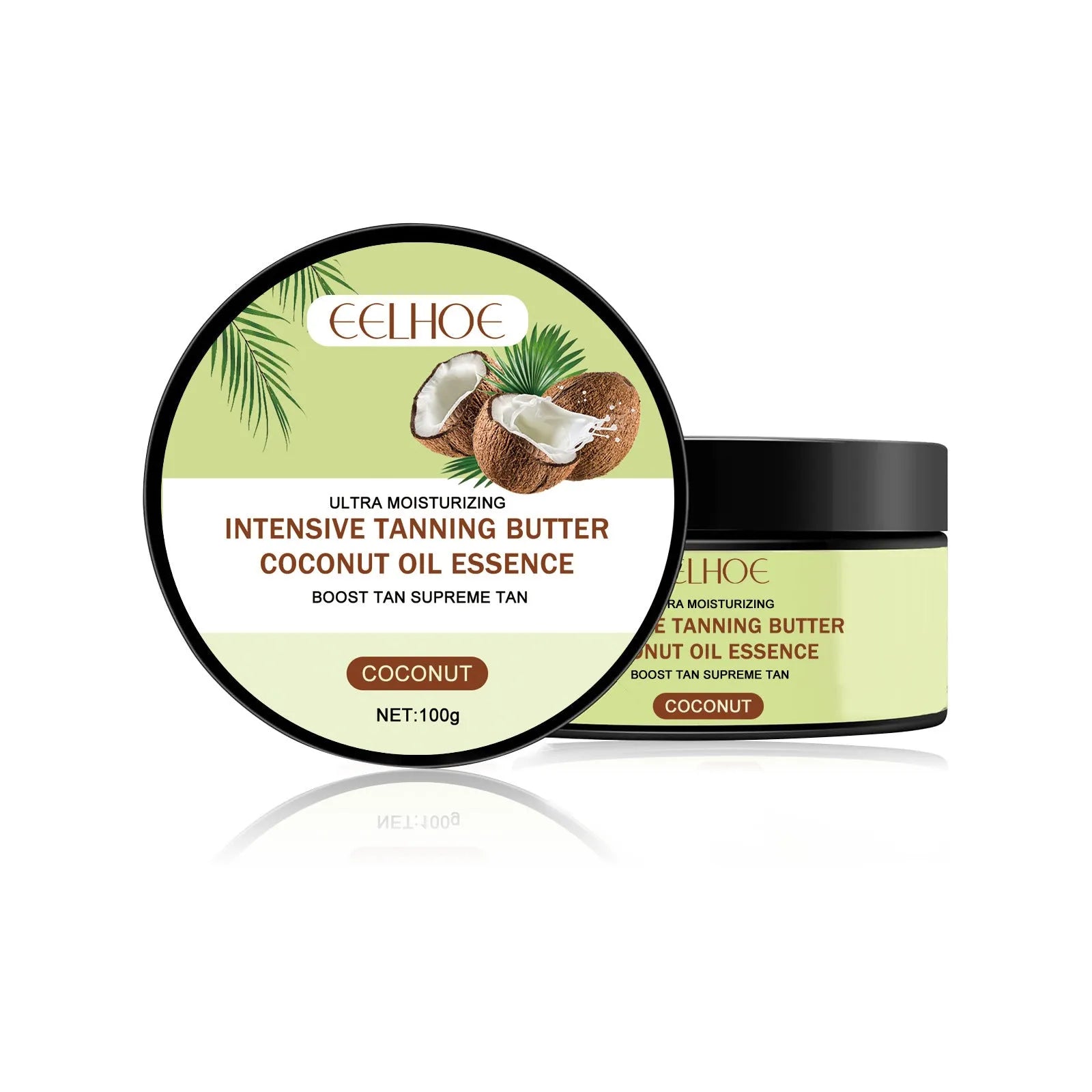 100g jar of Coconut Help Black Frost blackening cream for evening skin tone