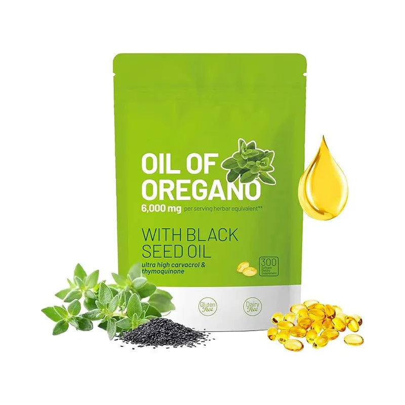 Oregano oil capsules 300 tablets butter soft capsules pack