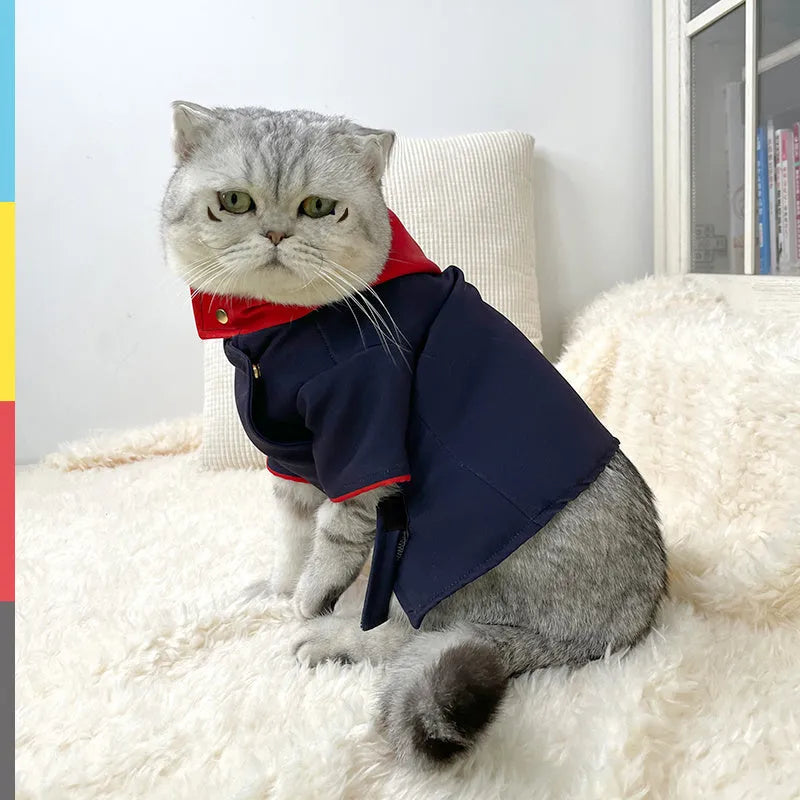 Tiger staff yuren coloured pet hoodie for cats and dogs as photo prop