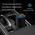 Mini USB car and home air purifier in white or black colour for spaces under 10 square metres