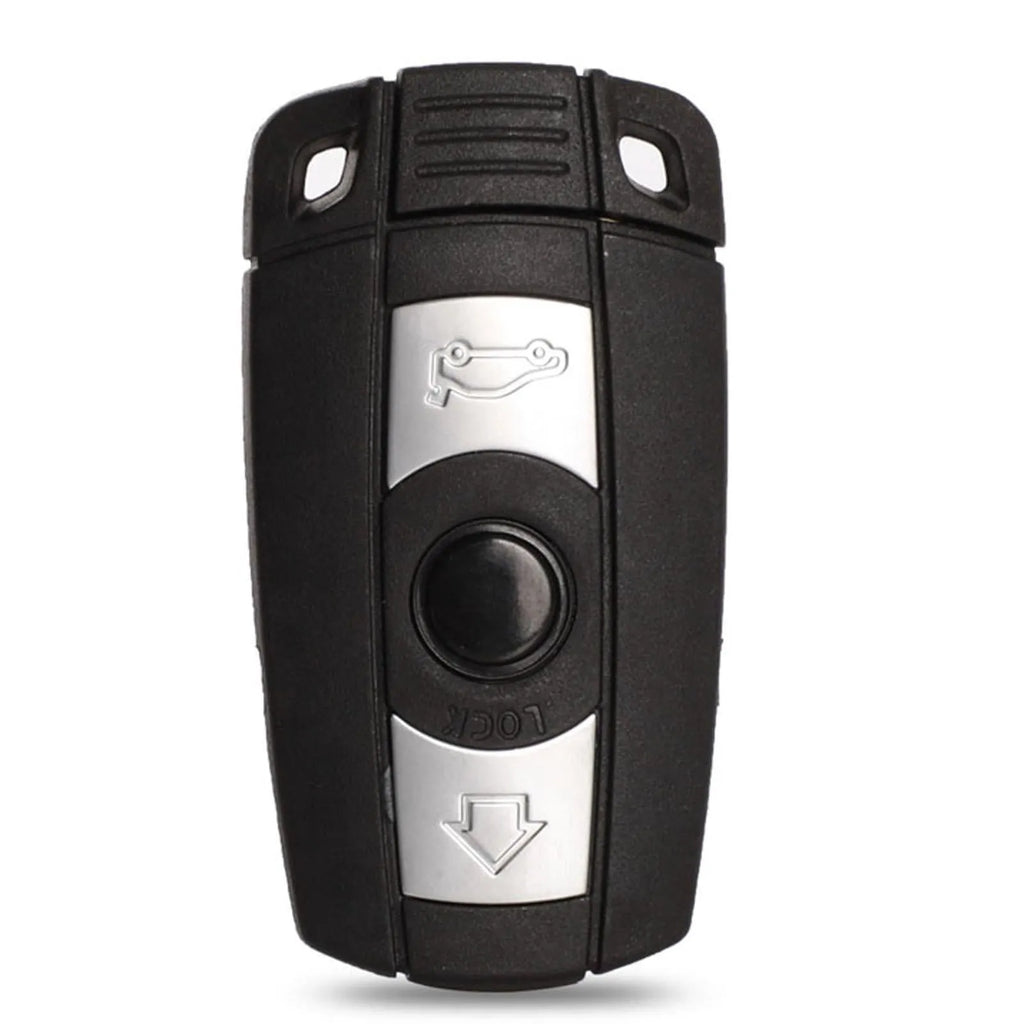 BMW CAS3 remote control key replacement with three keys showing metal and plastic construction