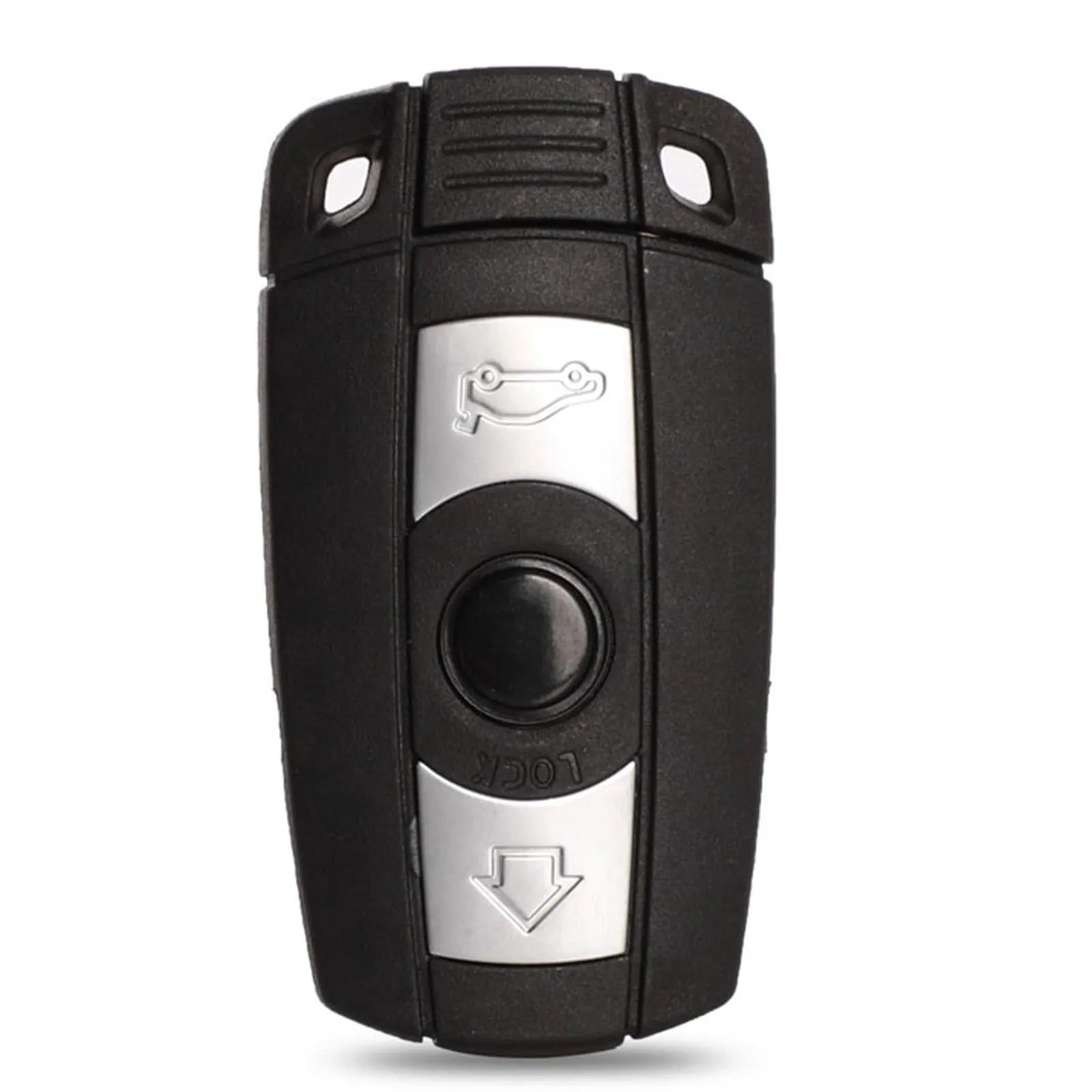 BMW CAS3 remote control key replacement with three keys showing metal and plastic construction