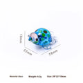 Geometric glass turtle desktop ornament in six colour combinations for modern home decoration