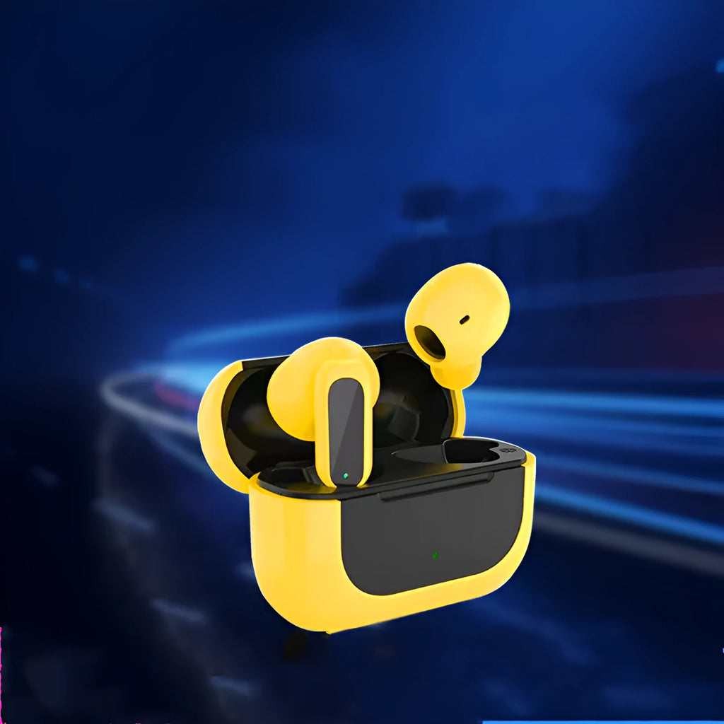 Jerry cartoon wireless Bluetooth headphones in black, white and yellow colours