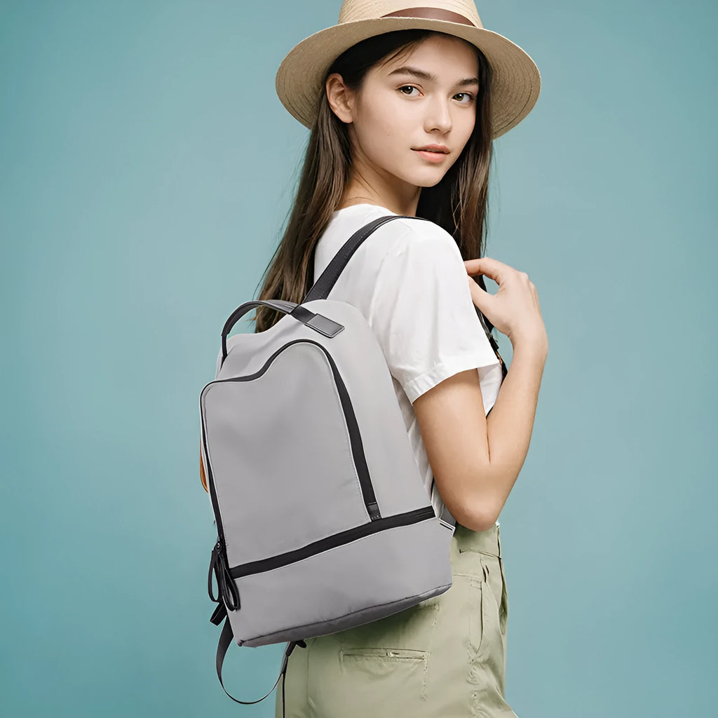 Marco Leideng ultra light Oxford cloth travel backpack in blue black colour