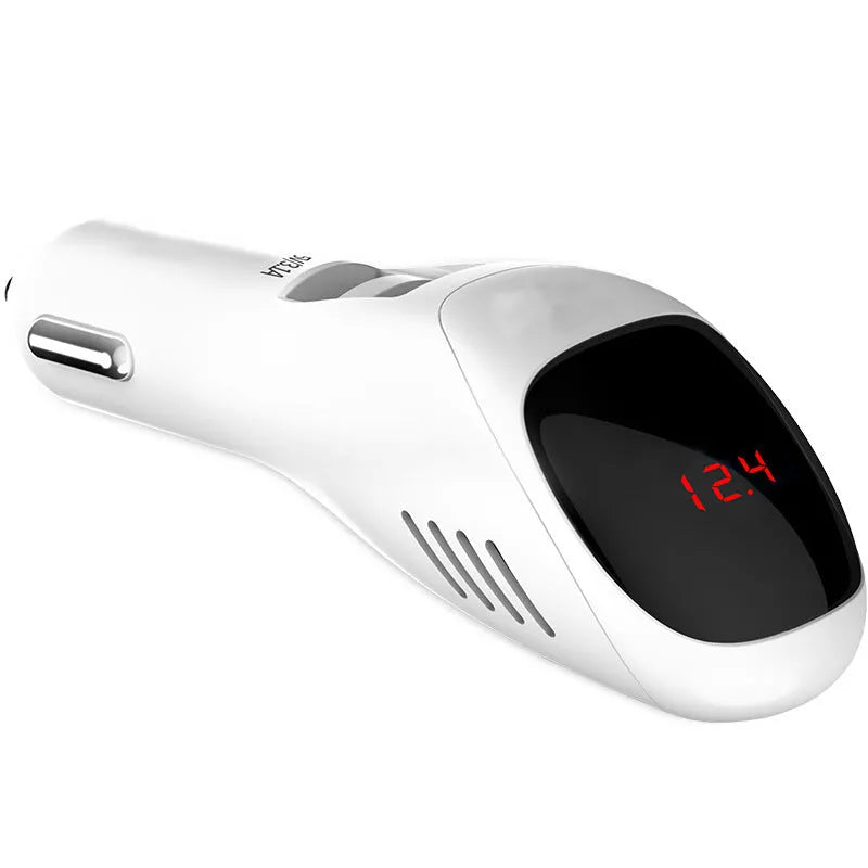 White car USB charger and negative ion air purifier with dual ports