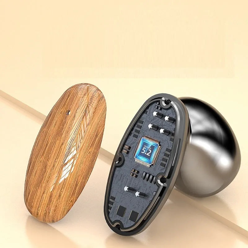 M35 wood grain TWS Bluetooth wireless headset with charging cabin