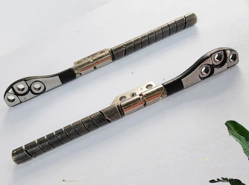 A1286 MacBook Pro 15-inch screen shaft pair in foam packaging