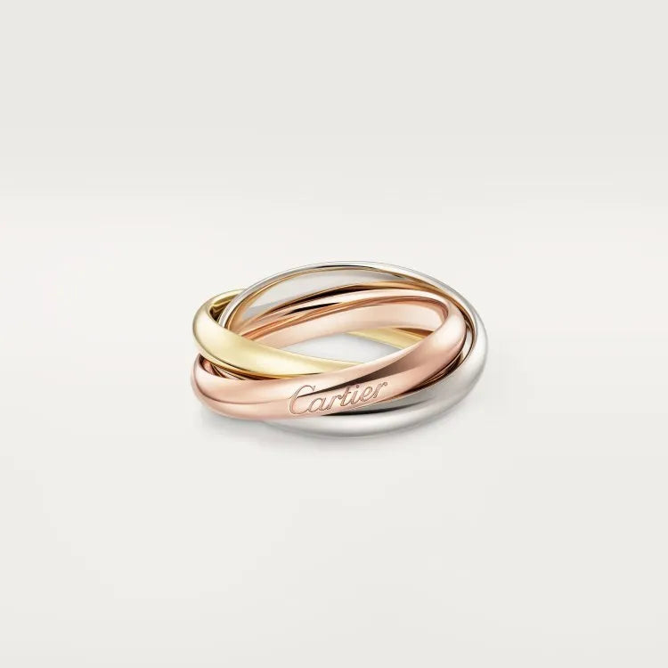 Silver couple rings with geometric U-shaped design and full diamond band option