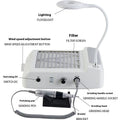 White four-in-one nail polishing machine with vacuum cleaner function and power cord