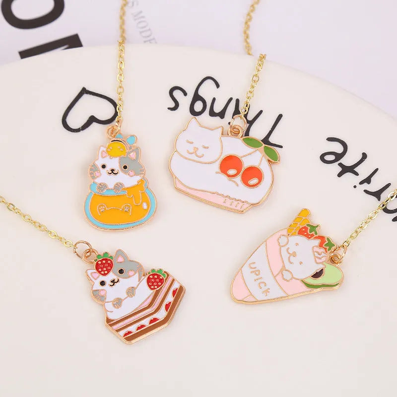 Creative metal pet cat bookmark with cartoon design measuring 3.8cm by 18.3cm