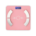 Smart Bluetooth rechargeable body fat scale in white, black or pink colour with weight and body composition measurements