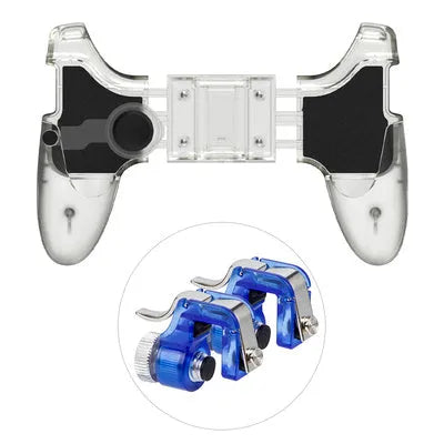 Physical plug-in mobile phone gamepad controller in black colour without vibration function