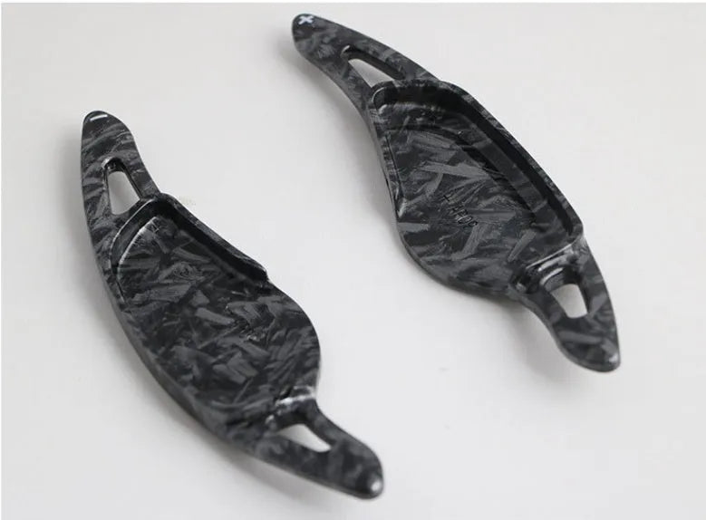ABS plastic steering wheel paddle shifter for cars in carbon fibre black finish